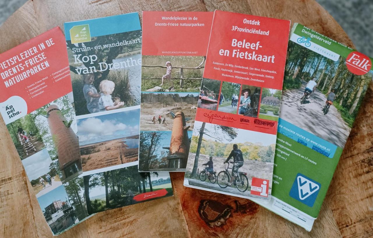4P Chalet Tolve Met 4 Fietsen Vlakbij Natuurgebieden Drents Friese Wold, Fochteloerveen En Gevangenisdorp Veenhuizen 奥斯特沃尔德 外观 照片