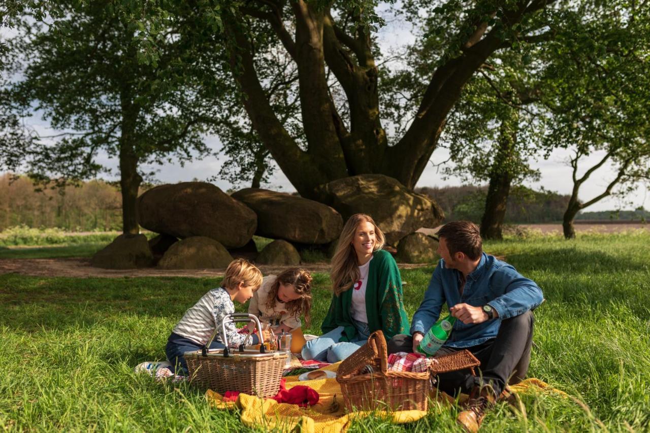 4P Chalet Tolve Met 4 Fietsen Vlakbij Natuurgebieden Drents Friese Wold, Fochteloerveen En Gevangenisdorp Veenhuizen 奥斯特沃尔德 外观 照片